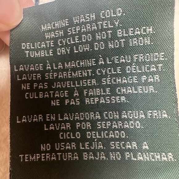 Ralph Lauren RLL Fleece Throw Blanket American Flag Logo Cream White 50x60 USA - Picture 9 of 13